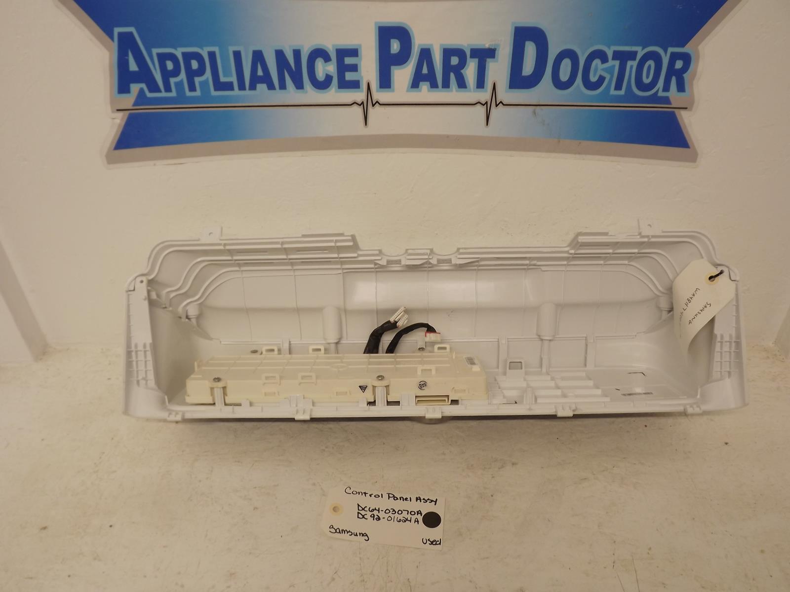Samsung Washer DC64-03070A DC92-01624A Control Panel Assy Used Samsung Washer DC64-03070A DC92-01624A Control Panel Assy Used